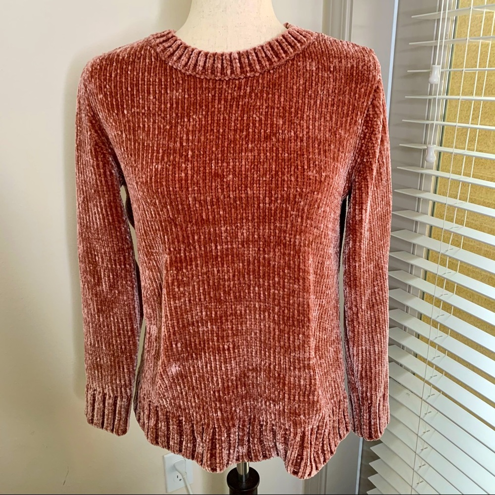 Orvis Chenille Crewneck Pullover Sweater Soft